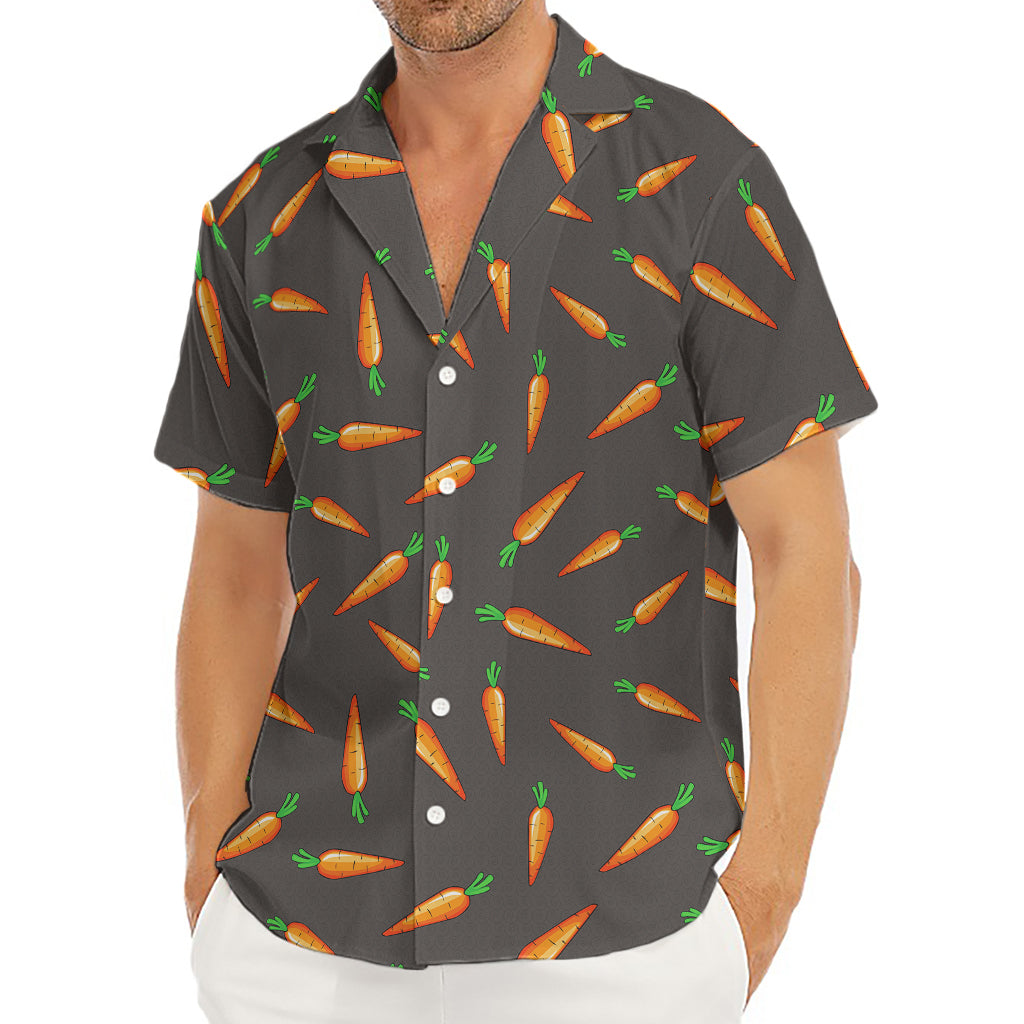 Cartoon Carrot Pattern Print Men's Deep V-Neck Shirt