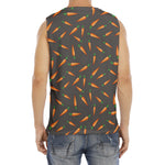 Cartoon Carrot Pattern Print Men's Fitness Tank Top