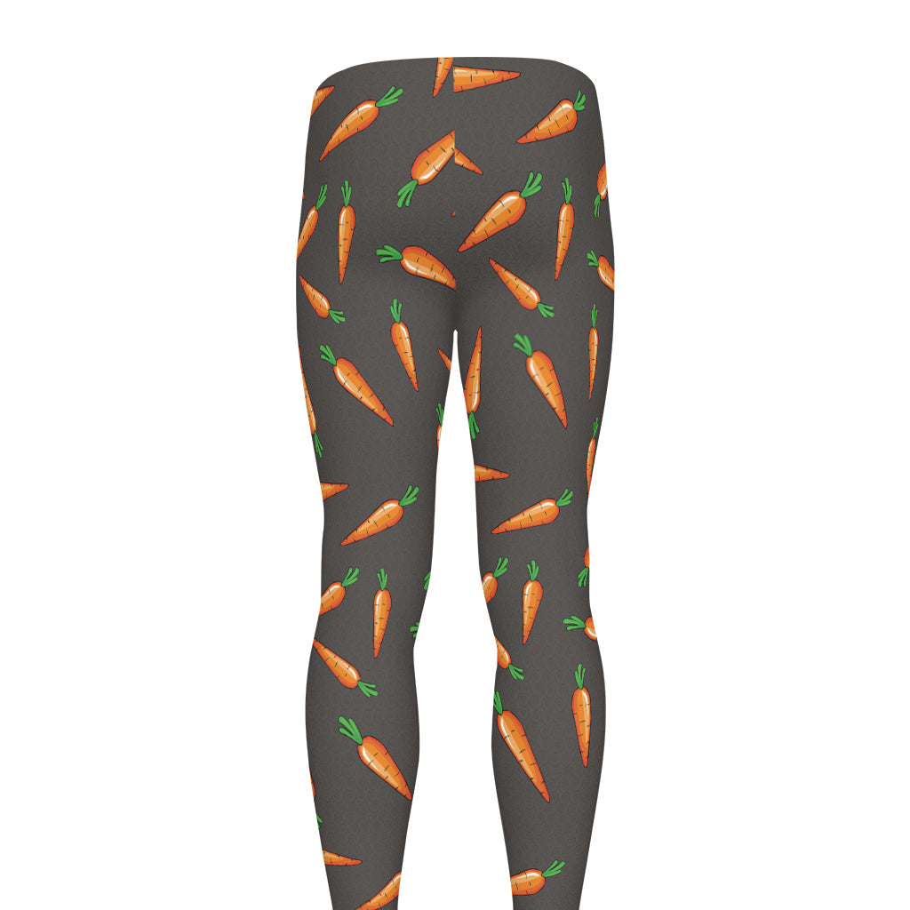 Cartoon Carrot Pattern Print Men's leggings