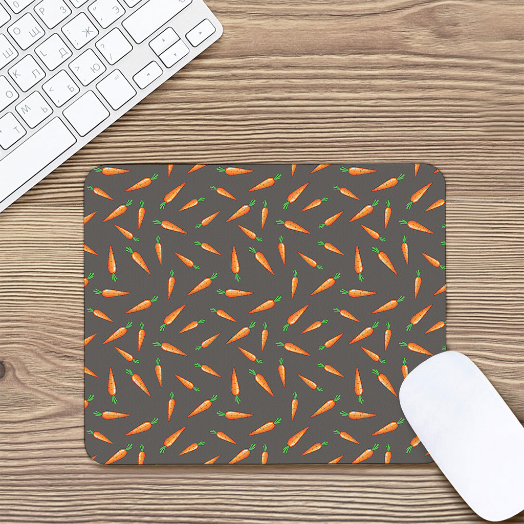 Cartoon Carrot Pattern Print Mouse Pad