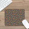 Cartoon Carrot Pattern Print Mouse Pad