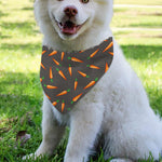 Cartoon Carrot Pattern Print Over The Collar Dog Bandana