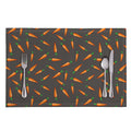 Cartoon Carrot Pattern Print Placemat