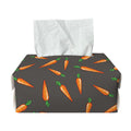 Cartoon Carrot Pattern Print Rectangle Tissue Box Cover