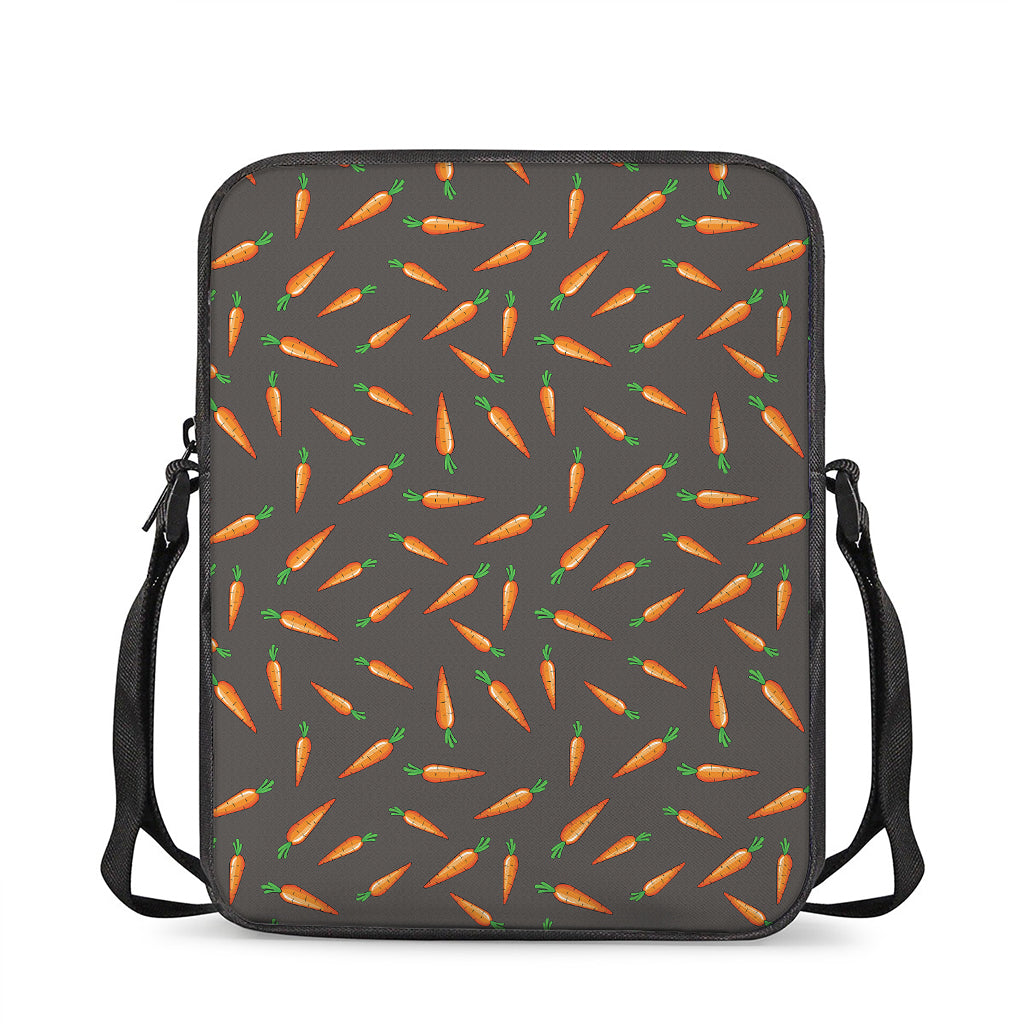 Cartoon Carrot Pattern Print Rectangular Crossbody Bag