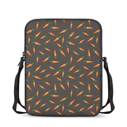 Cartoon Carrot Pattern Print Rectangular Crossbody Bag