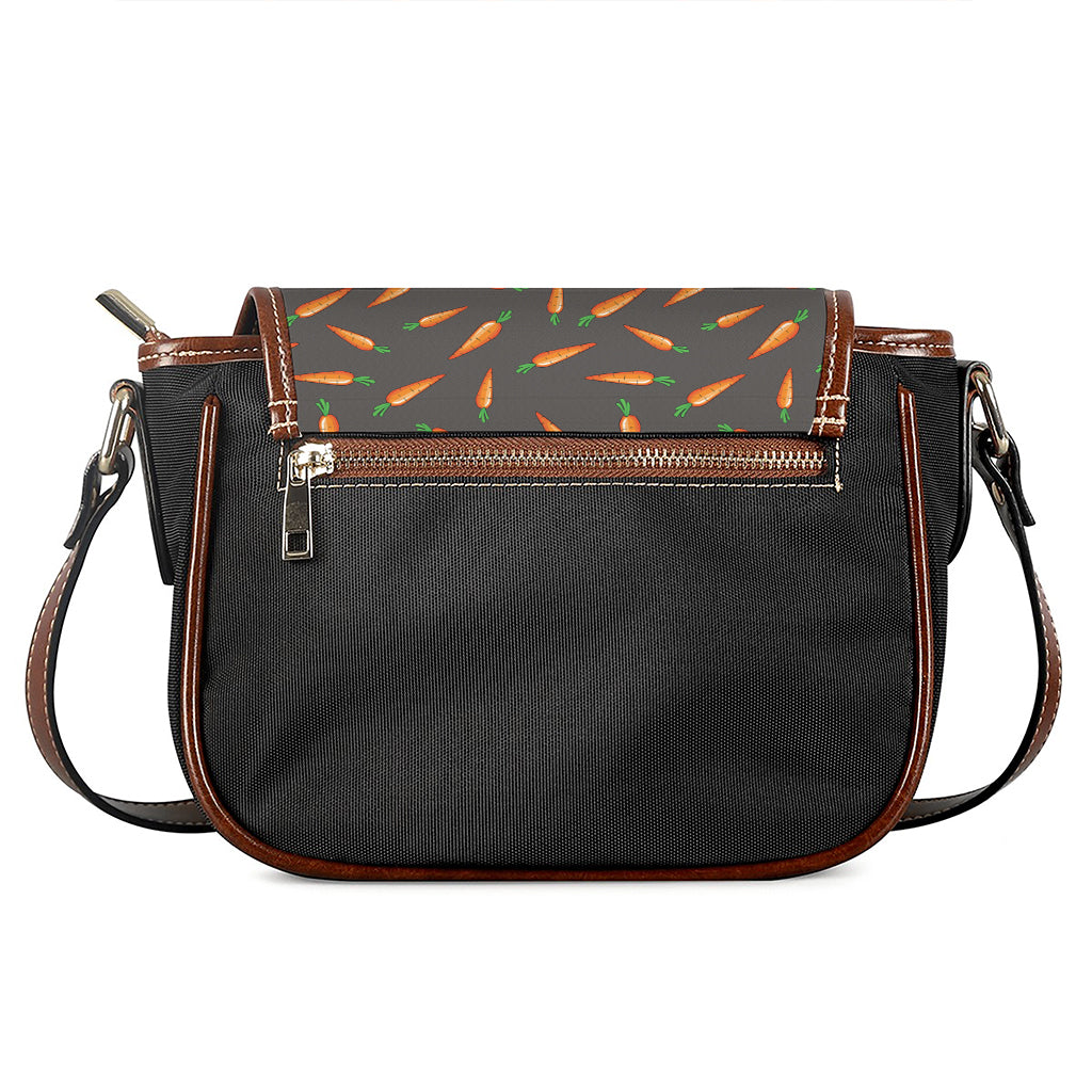 Cartoon Carrot Pattern Print Saddle Bag