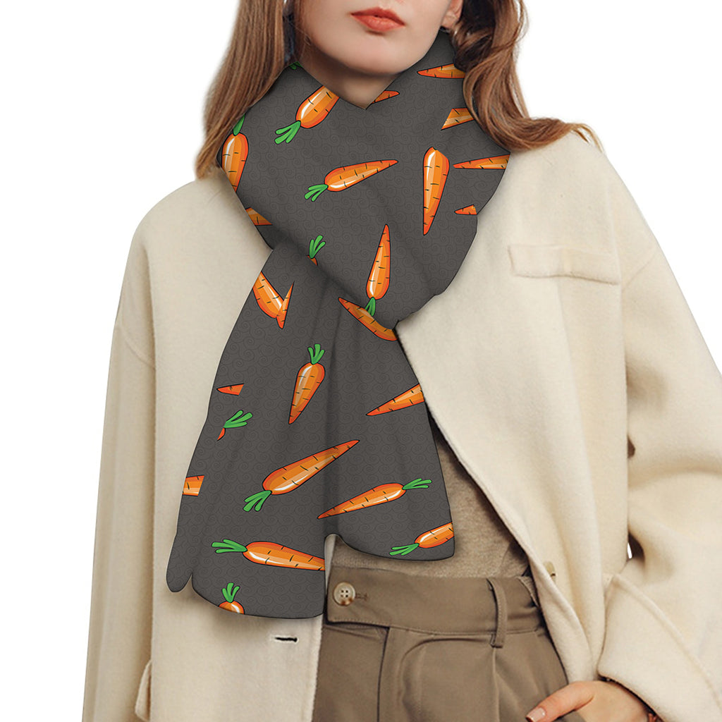 Cartoon Carrot Pattern Print Scarf