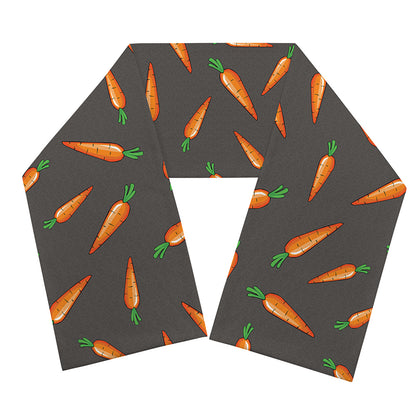 Cartoon Carrot Pattern Print Scarf