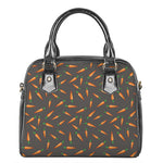 Cartoon Carrot Pattern Print Shoulder Handbag