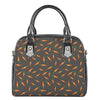 Cartoon Carrot Pattern Print Shoulder Handbag