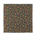 Cartoon Carrot Pattern Print Silk Bandana