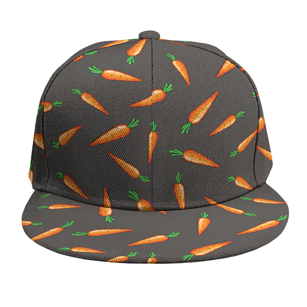 Cartoon Carrot Pattern Print Snapback Cap