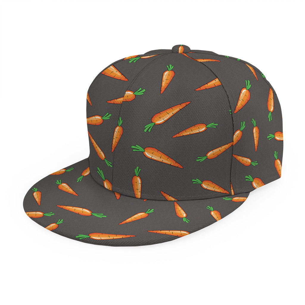 Cartoon Carrot Pattern Print Snapback Cap