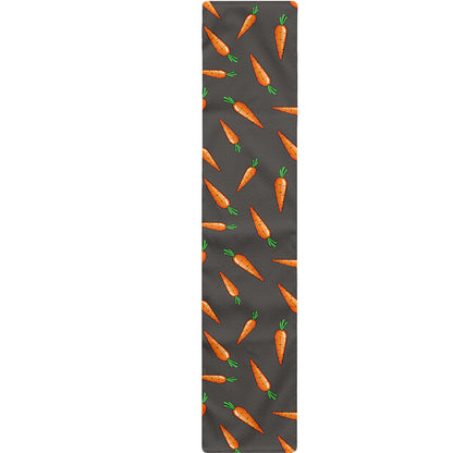Cartoon Carrot Pattern Print Table Runner