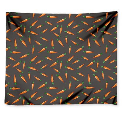 Cartoon Carrot Pattern Print Tapestry
