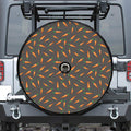 Cartoon Carrot Pattern Print Tire Cover With Camera Hole