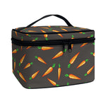 Cartoon Carrot Pattern Print Travel Makeup Bag