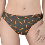 Cartoon Carrot Pattern Print Women's Thong