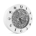 Cartoon Casino Card Pattern Print Alarm Clock