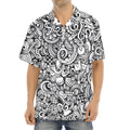 Cartoon Casino Card Pattern Print Aloha Shirt