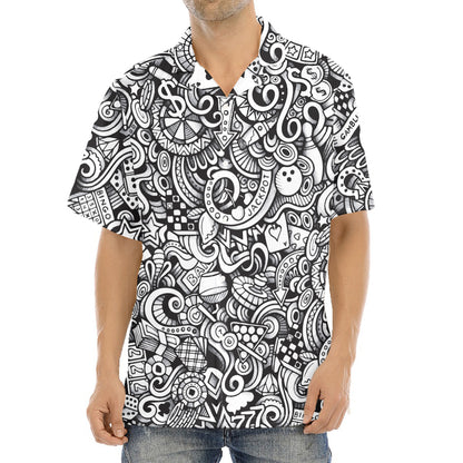 Cartoon Casino Card Pattern Print Aloha Shirt