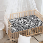 Cartoon Casino Card Pattern Print Baby Crib Sheet