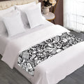 Cartoon Casino Card Pattern Print Bed Runner