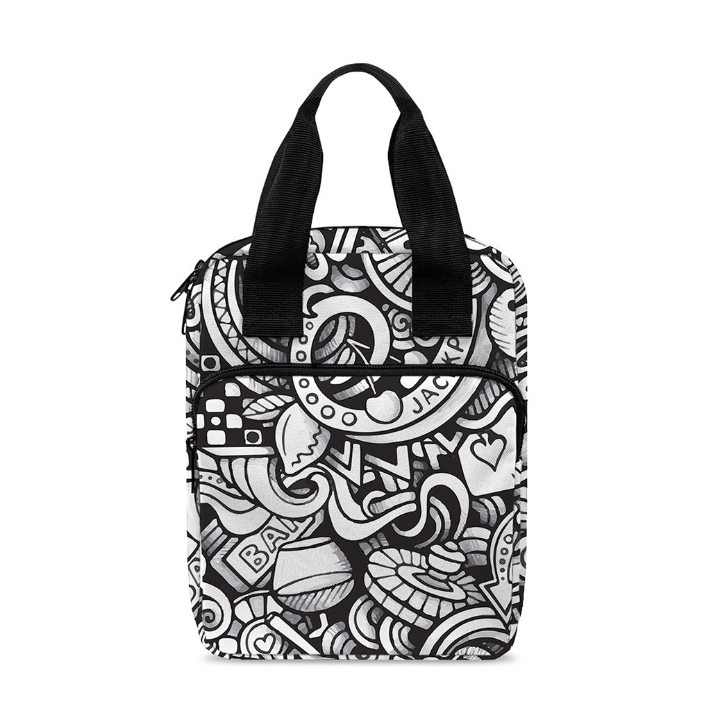 Cartoon Casino Card Pattern Print Bible Tote Bag