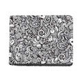 Cartoon Casino Card Pattern Print Bifold Wallet