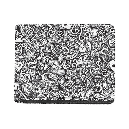 Cartoon Casino Card Pattern Print Bifold Wallet