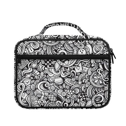 Cartoon Casino Card Pattern Print Briefcase Bible Bag