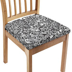 Cartoon Casino Card Pattern Print Chair Cushion Cover