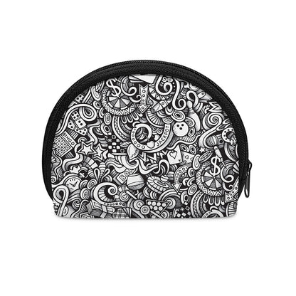 Cartoon Casino Card Pattern Print Coin Purse