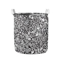 Cartoon Casino Card Pattern Print Collapsible Laundry Basket