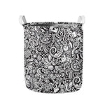 Cartoon Casino Card Pattern Print Collapsible Laundry Basket