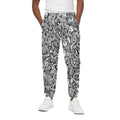 Cartoon Casino Card Pattern Print Cotton Sweatpants