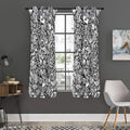 Cartoon Casino Card Pattern Print Grommet Curtain Panels