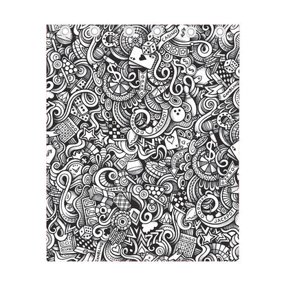 Cartoon Casino Card Pattern Print Curtain