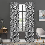 Cartoon Casino Card Pattern Print Curtain