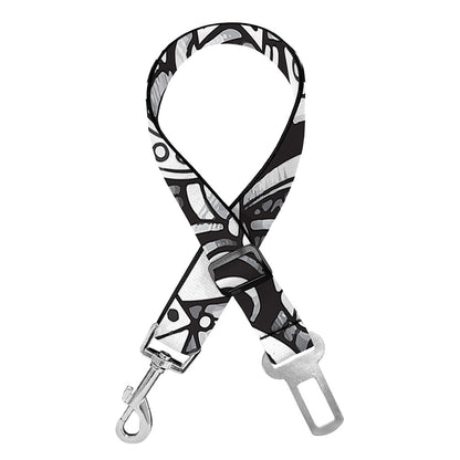 Cartoon Casino Card Pattern Print Dog Seat Belt