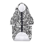 Cartoon Casino Card Pattern Print Dog Zip Up Hoodie