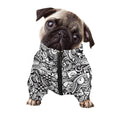 Cartoon Casino Card Pattern Print Dog Zip Up Jacket
