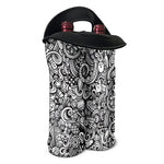 Cartoon Casino Card Pattern Print Double Neoprene Wine Tote