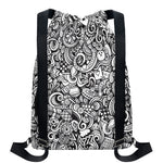 Cartoon Casino Card Pattern Print Drawstring Backpack