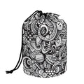 Cartoon Casino Card Pattern Print Drawstring Makeup Bag