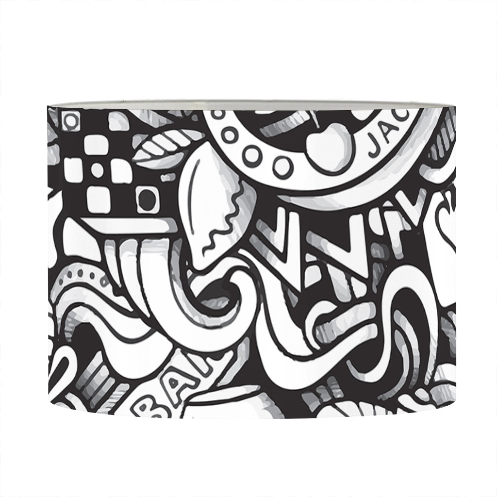 Cartoon Casino Card Pattern Print Drum Lamp Shade