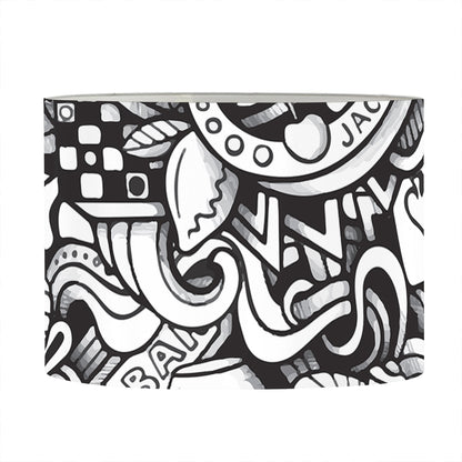 Cartoon Casino Card Pattern Print Drum Lamp Shade