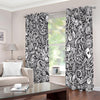 Cartoon Casino Card Pattern Print Extra Wide Grommet Curtains