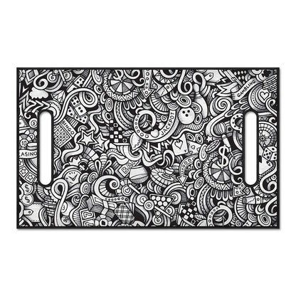 Cartoon Casino Card Pattern Print Golf Cart Seat Cover